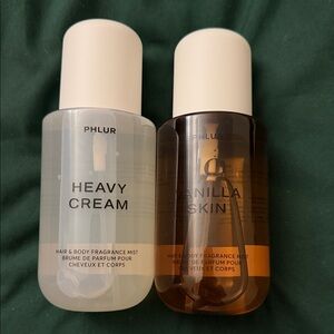 Phlur Heavy Cream & Vanilla Skin Fragrance Mist Set